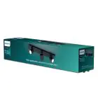 Philips Runner LED Spot Metaal Zwart | Geschikt voor 3x GU10