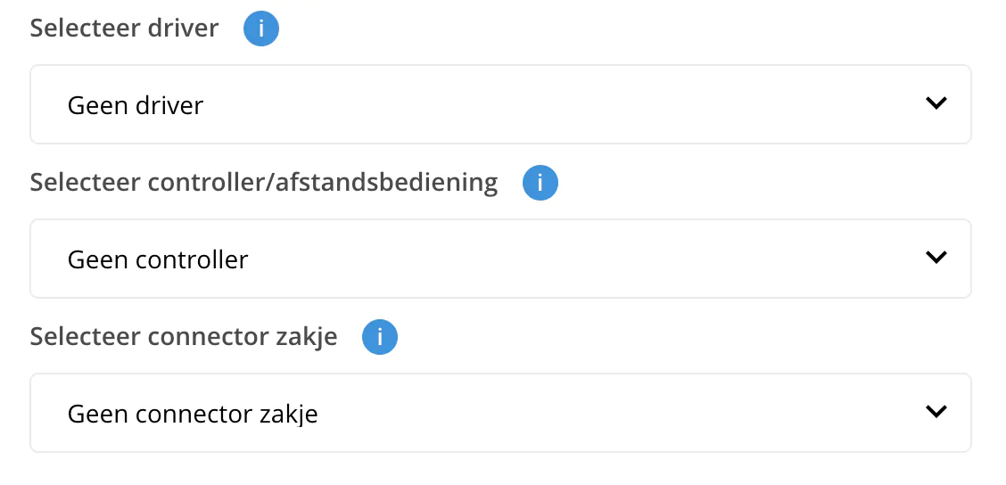 Noxion LED strip configurator Lampdirect